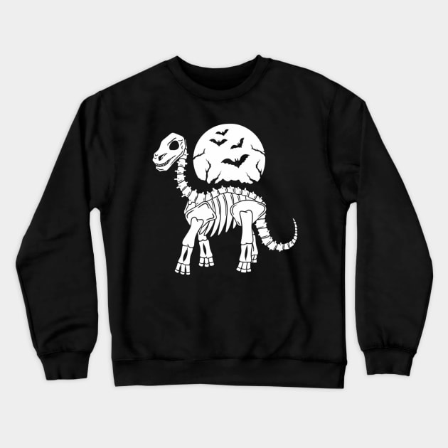 Dinosaur skeleton Halloween Crewneck Sweatshirt by mehdime